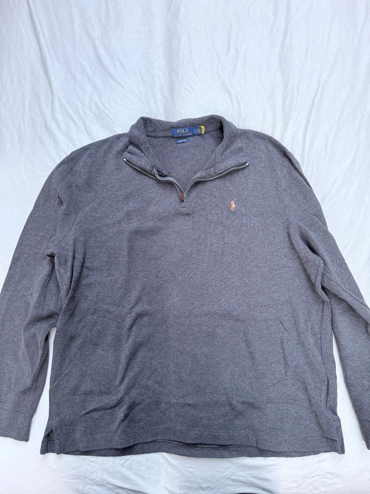 סריג quarter zip אפור כהה · Polo Ralph Lauren