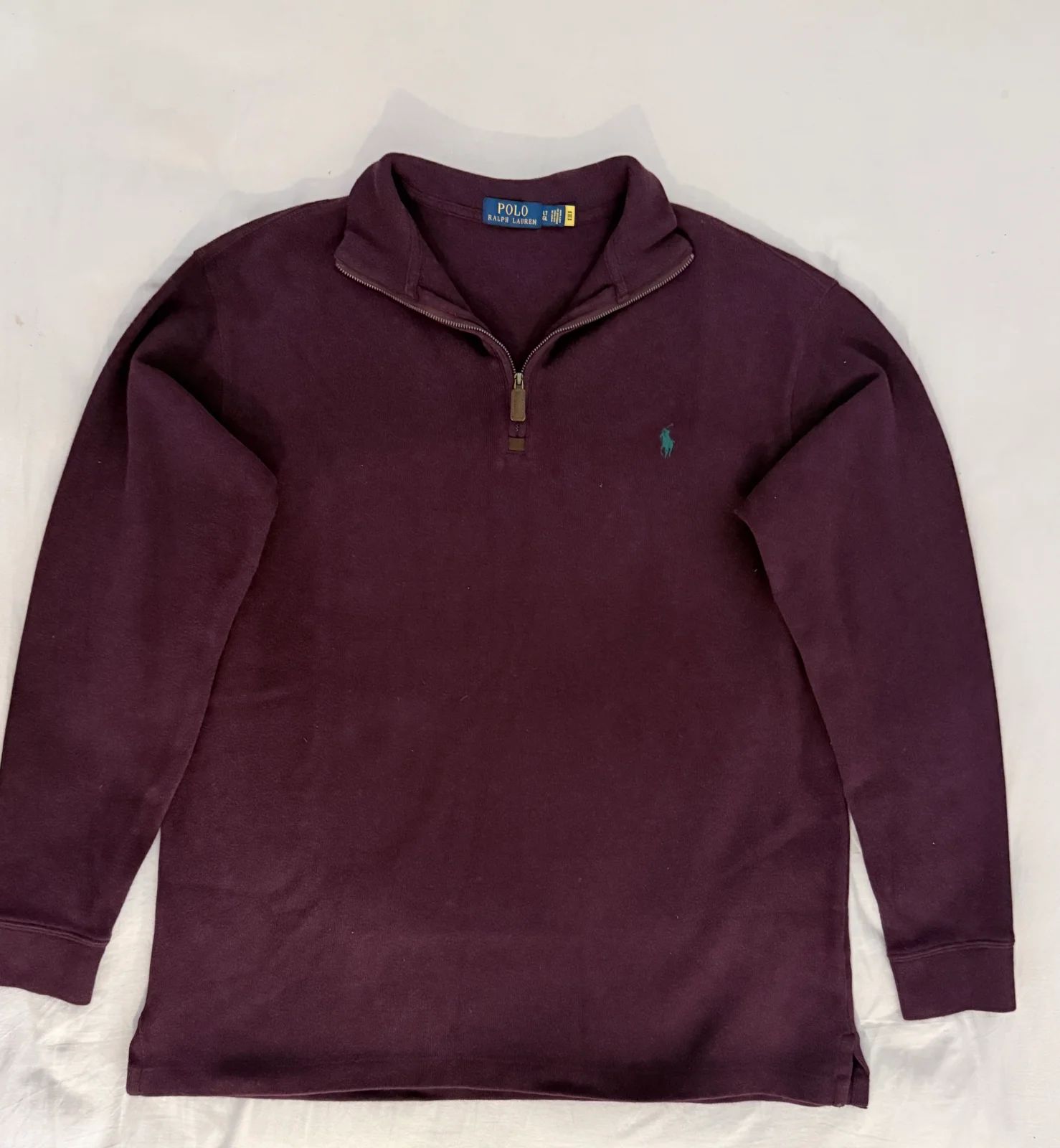 סריג quarter zip בורדו · Polo Ralph Lauren