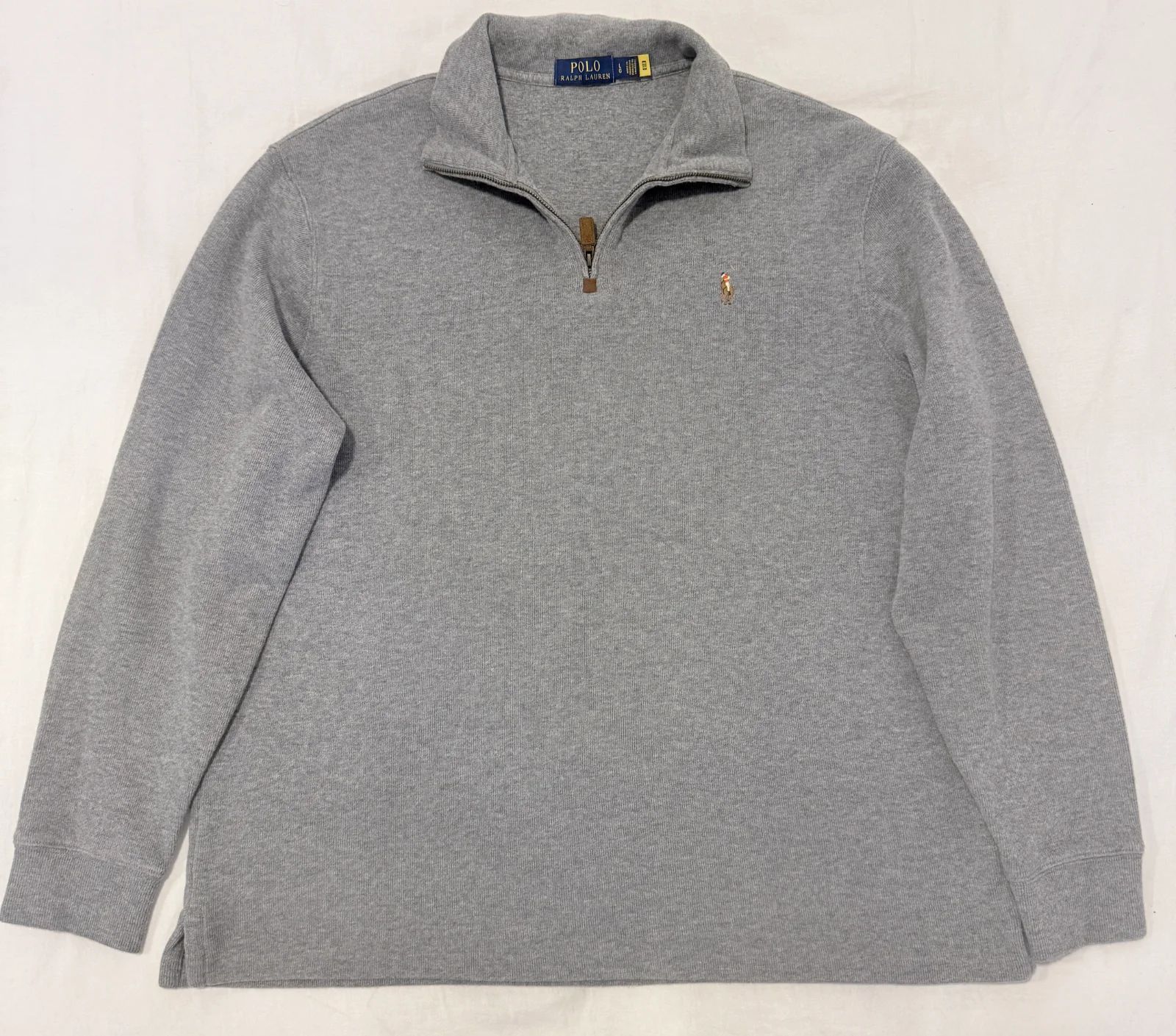 סריג quarter zip אפור · Polo Ralph Lauren