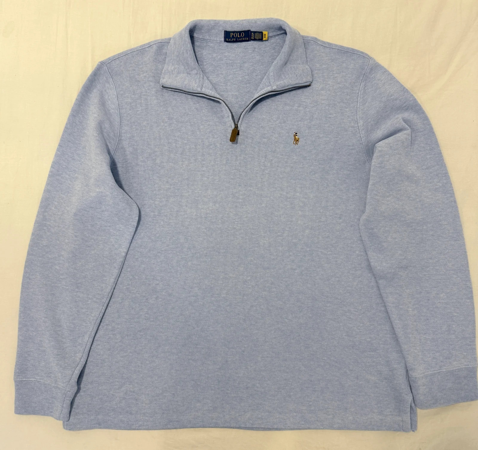 Light Blue Quarter-Zip Sweater · Polo Ralph Lauren
