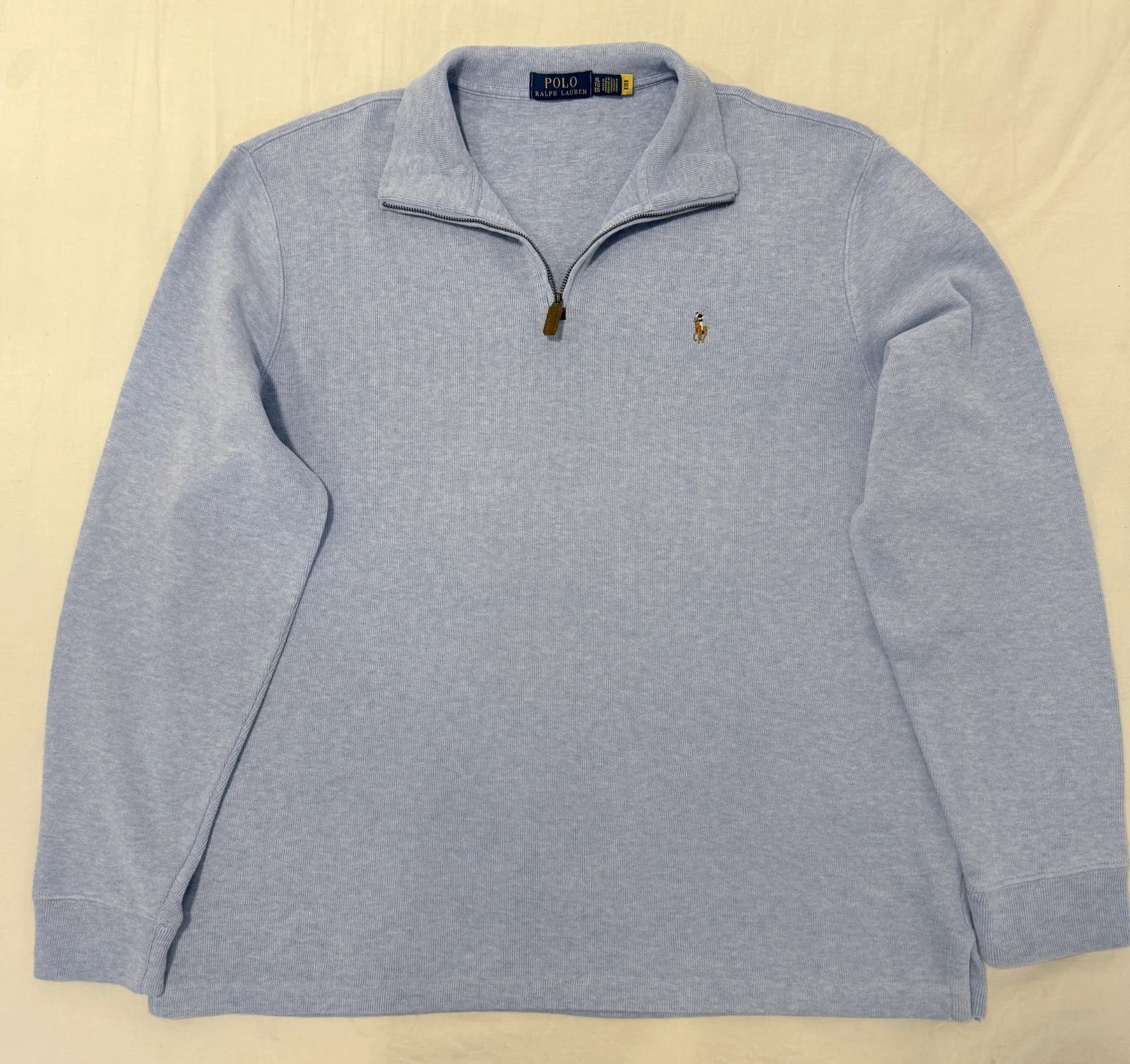 סריג quarter zip תכלת · Polo Ralph Lauren