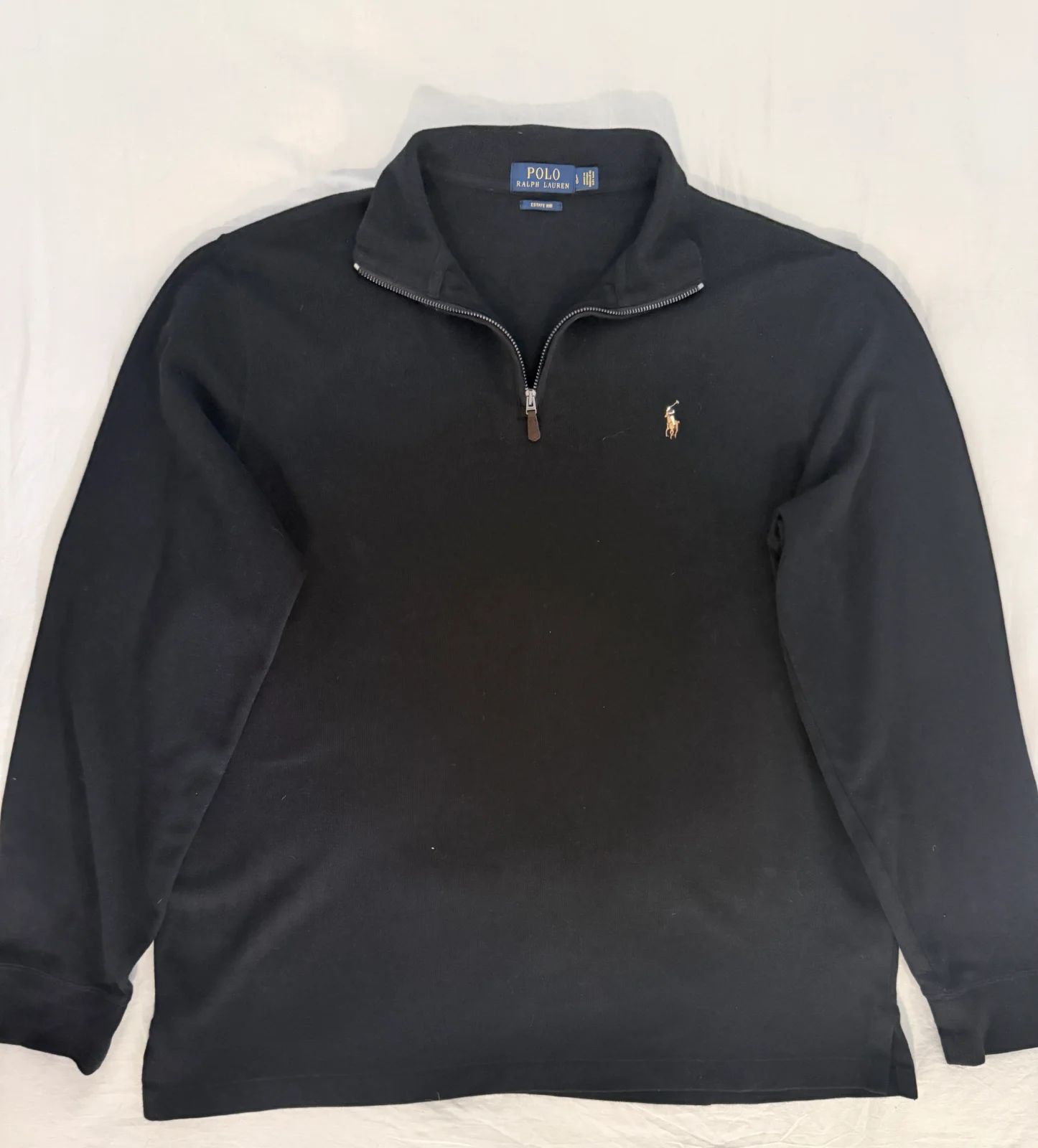 סריג quarter zip שחור · Polo Ralph Lauren