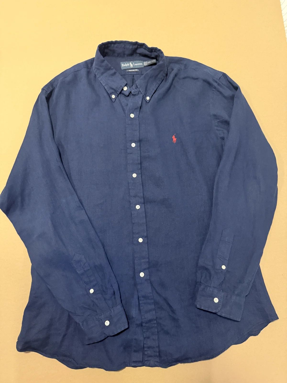 חולצת פשתן נייבי · Polo Ralph Lauren