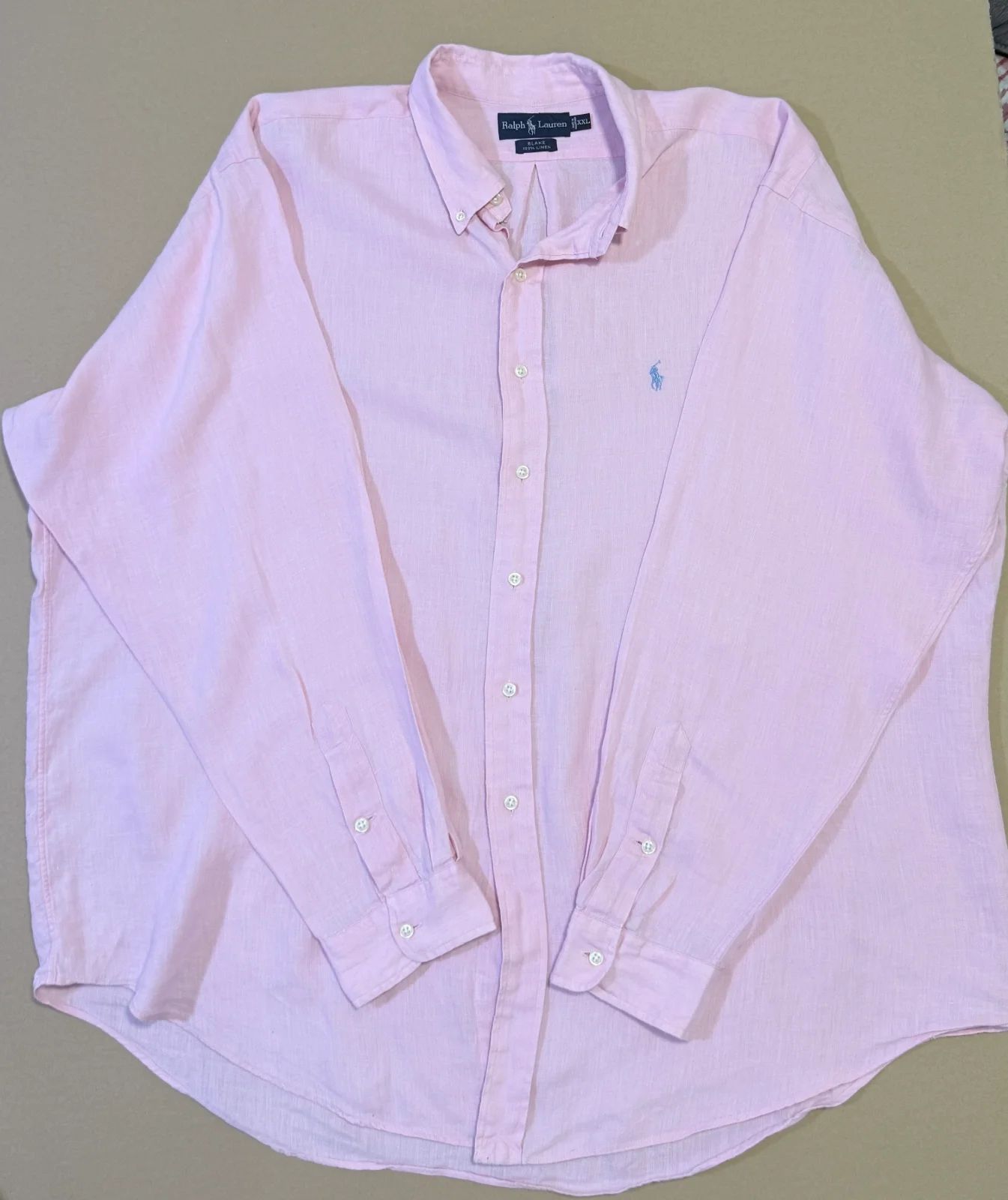 חולצת פשתן ורודה · Polo Ralph Lauren