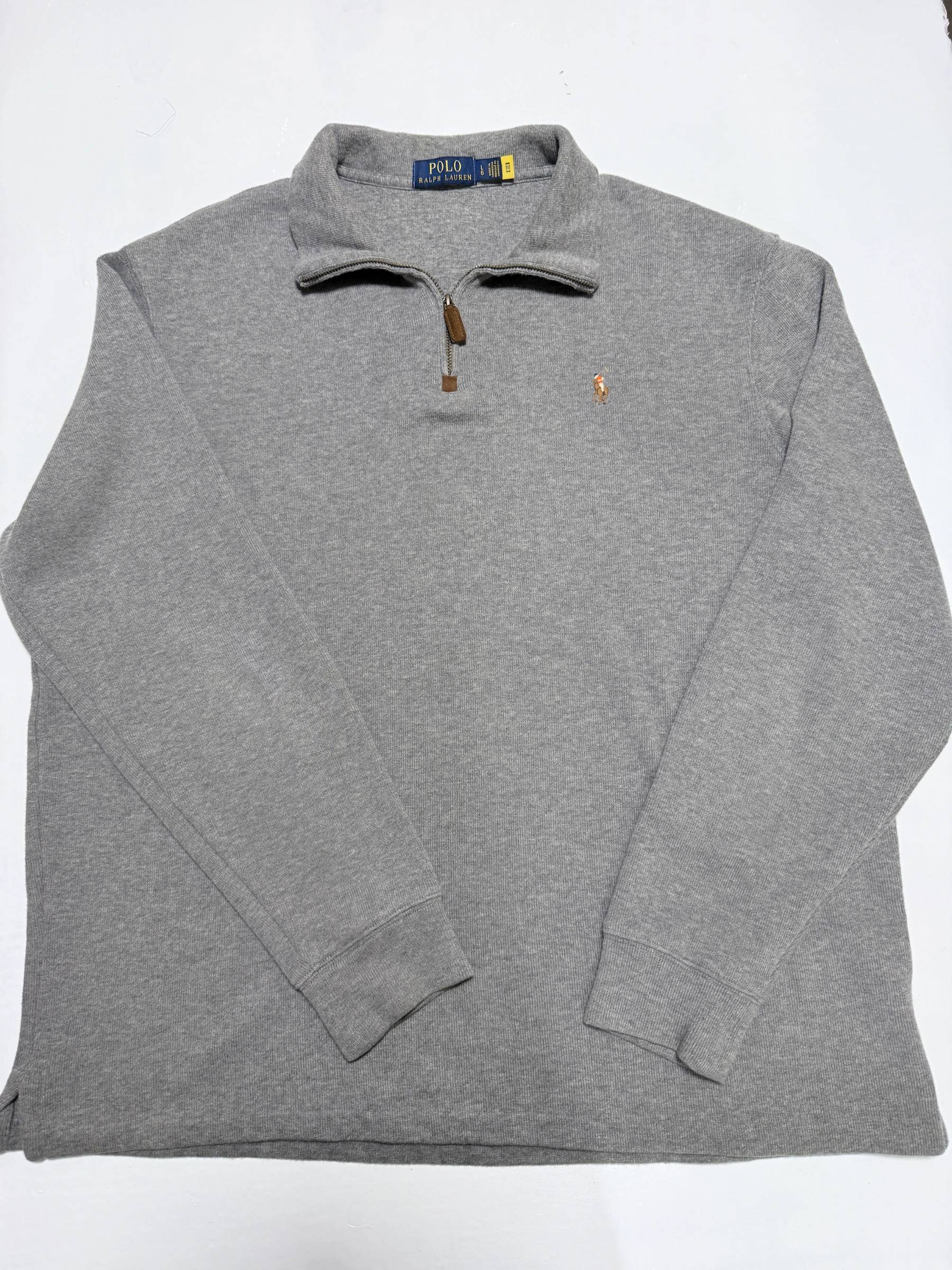 סריג quarter zip אפור · Polo Ralph Lauren