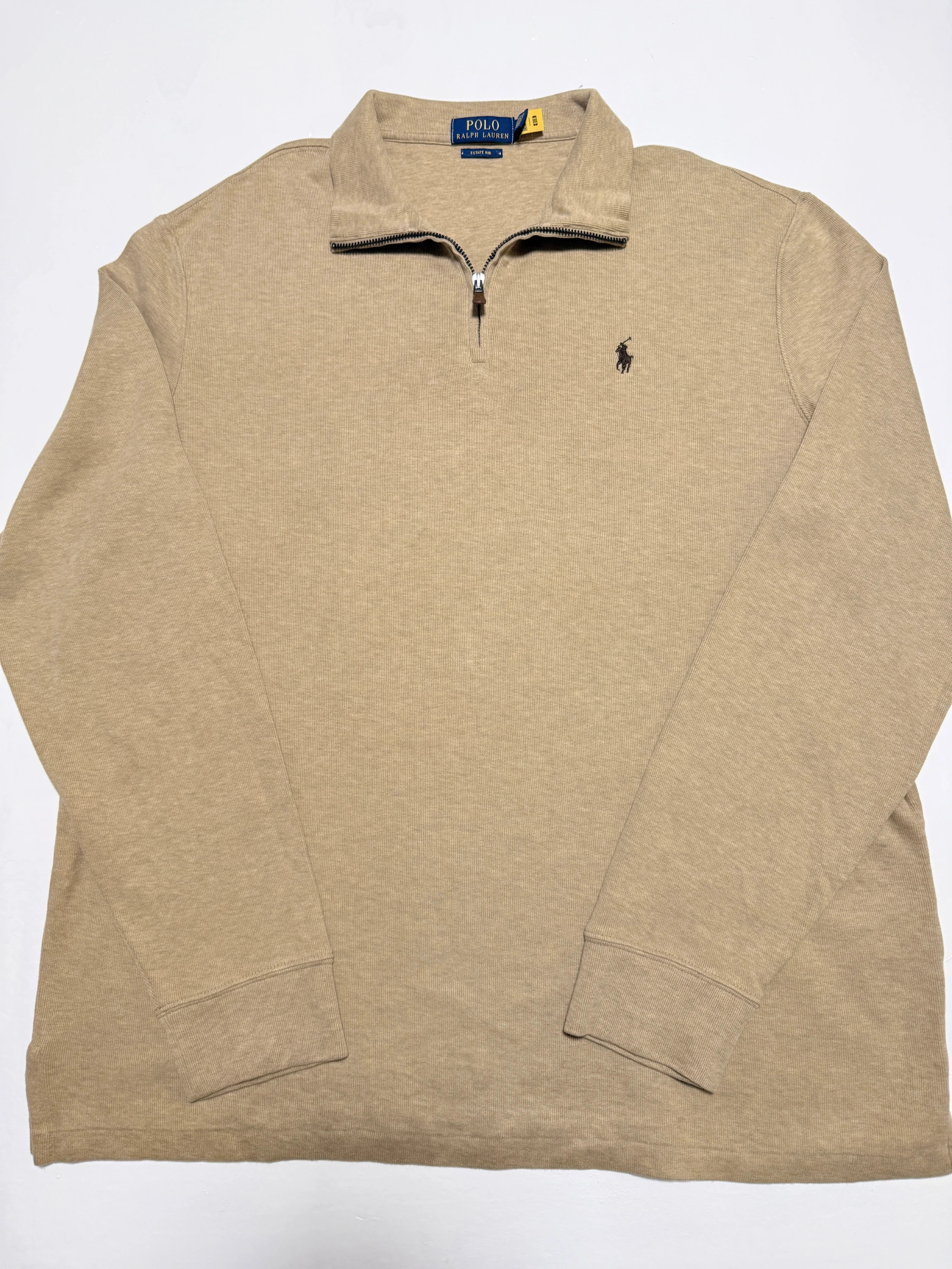 סריג quarter zip בז' · Polo Ralph Lauren