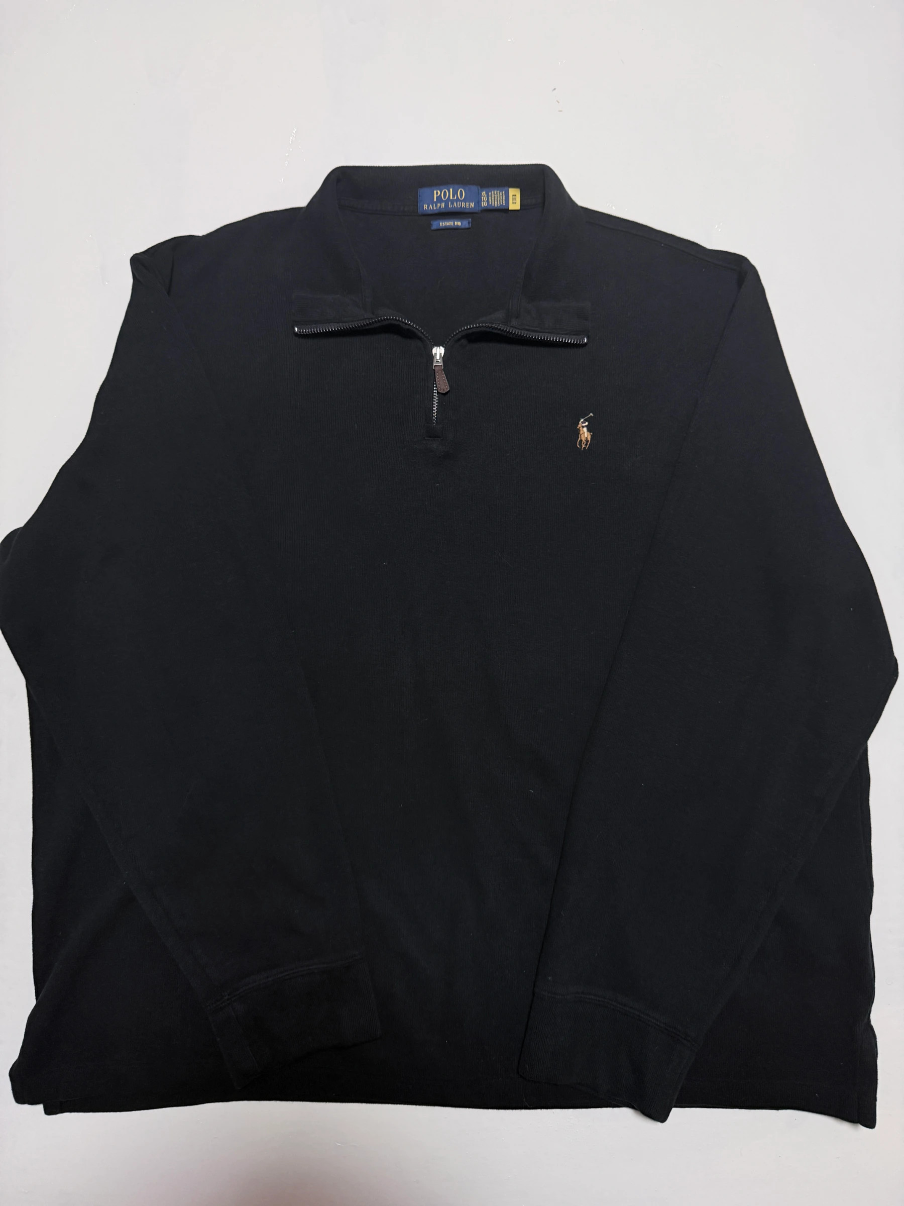 סריג quarter zip שחור · Polo Ralph Lauren