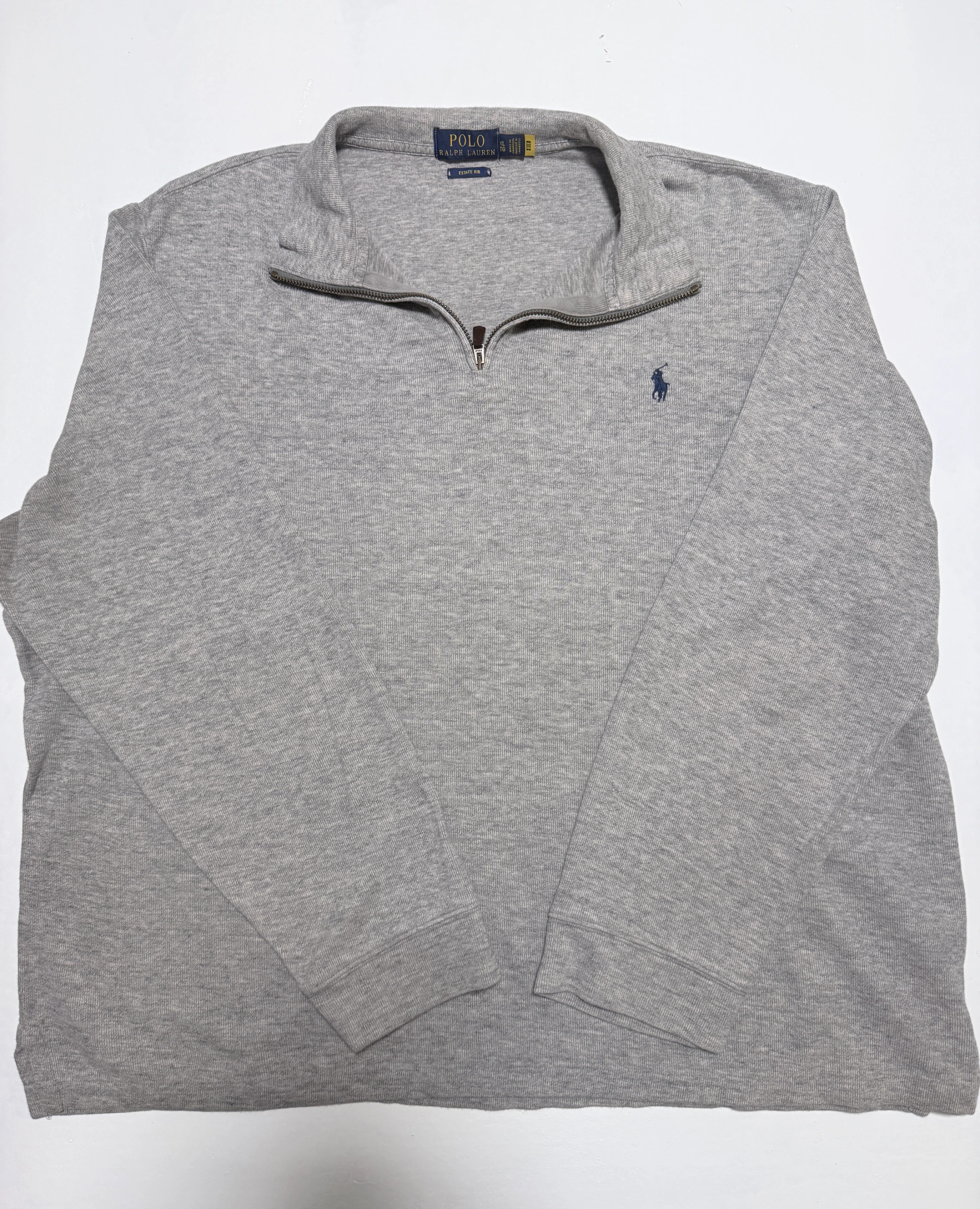 סריג quarter zip אפור · Polo Ralph Lauren