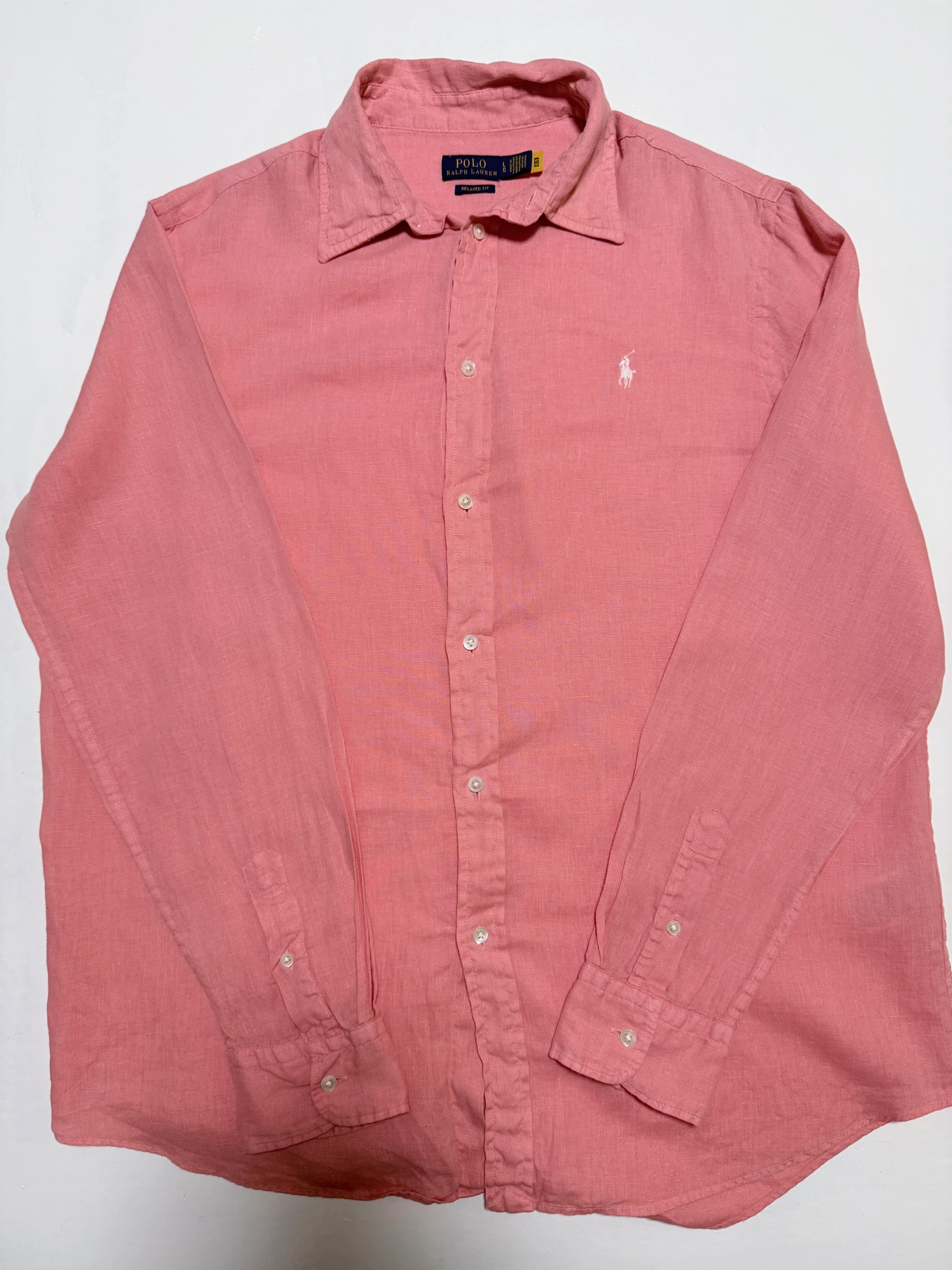 חולצת פשתן ורודה · Polo Ralph Lauren