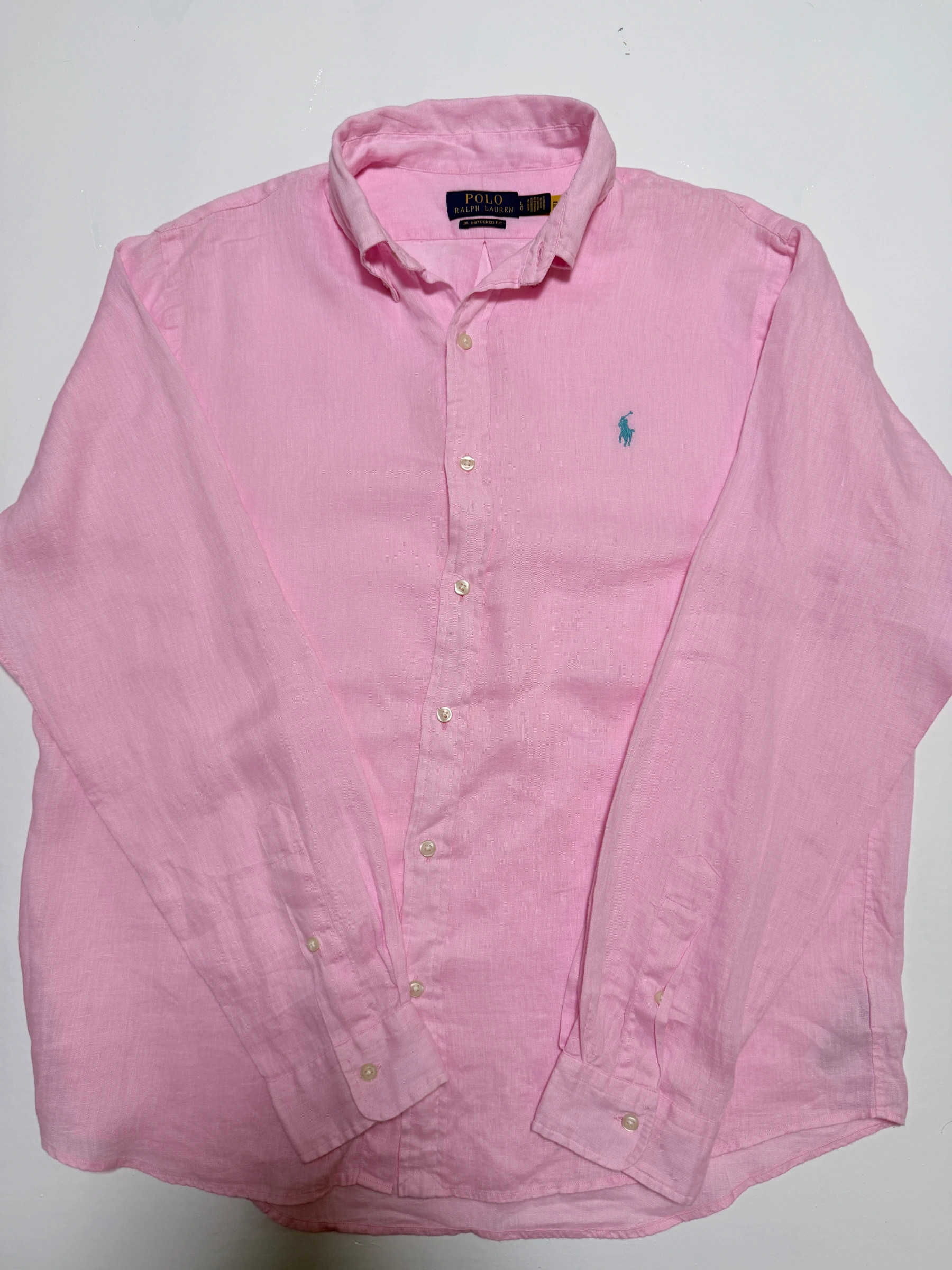 חולצת פשתן ורודה · Polo Ralph Lauren
