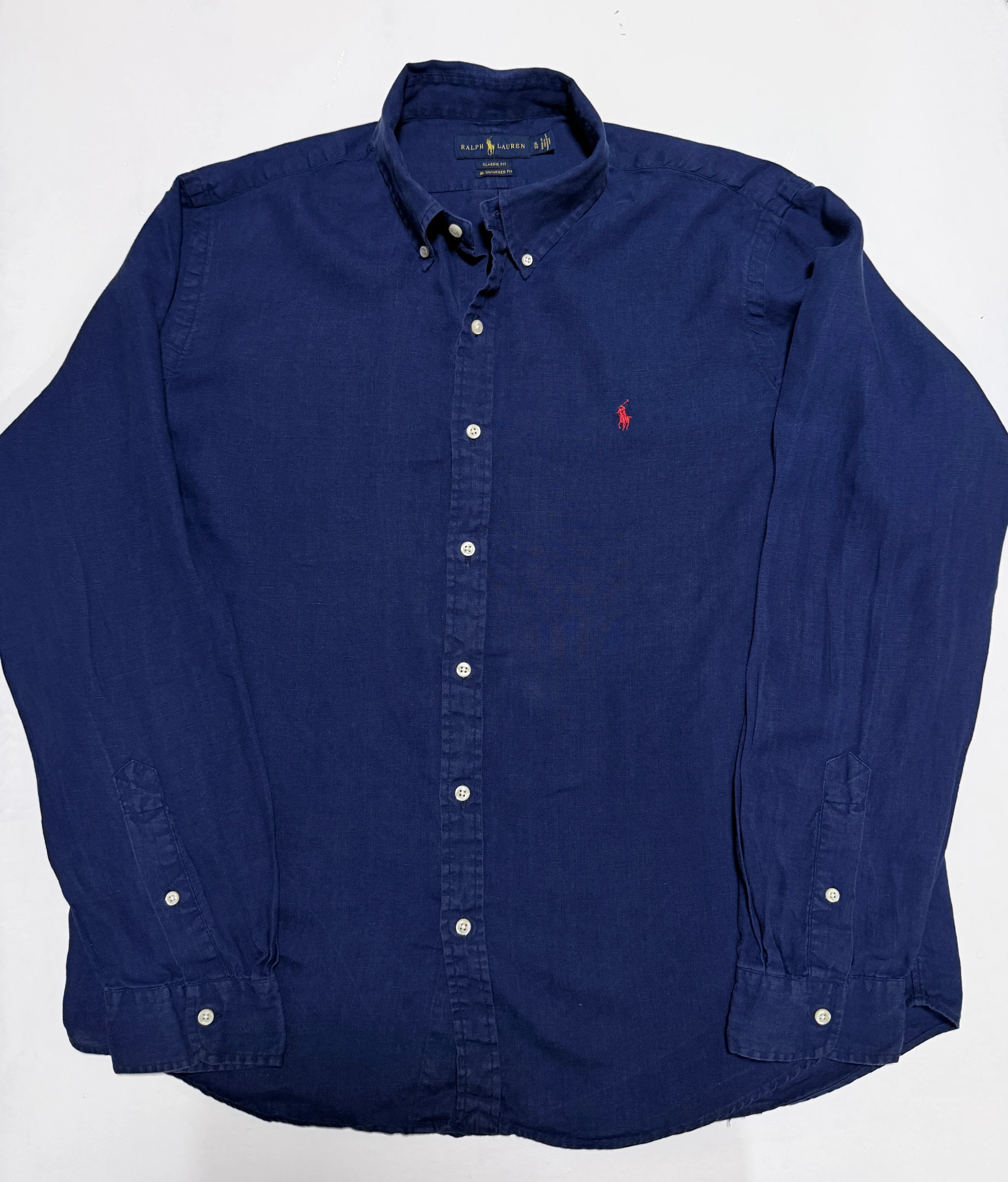 חולצת פשתן נייבי · Polo Ralph Lauren