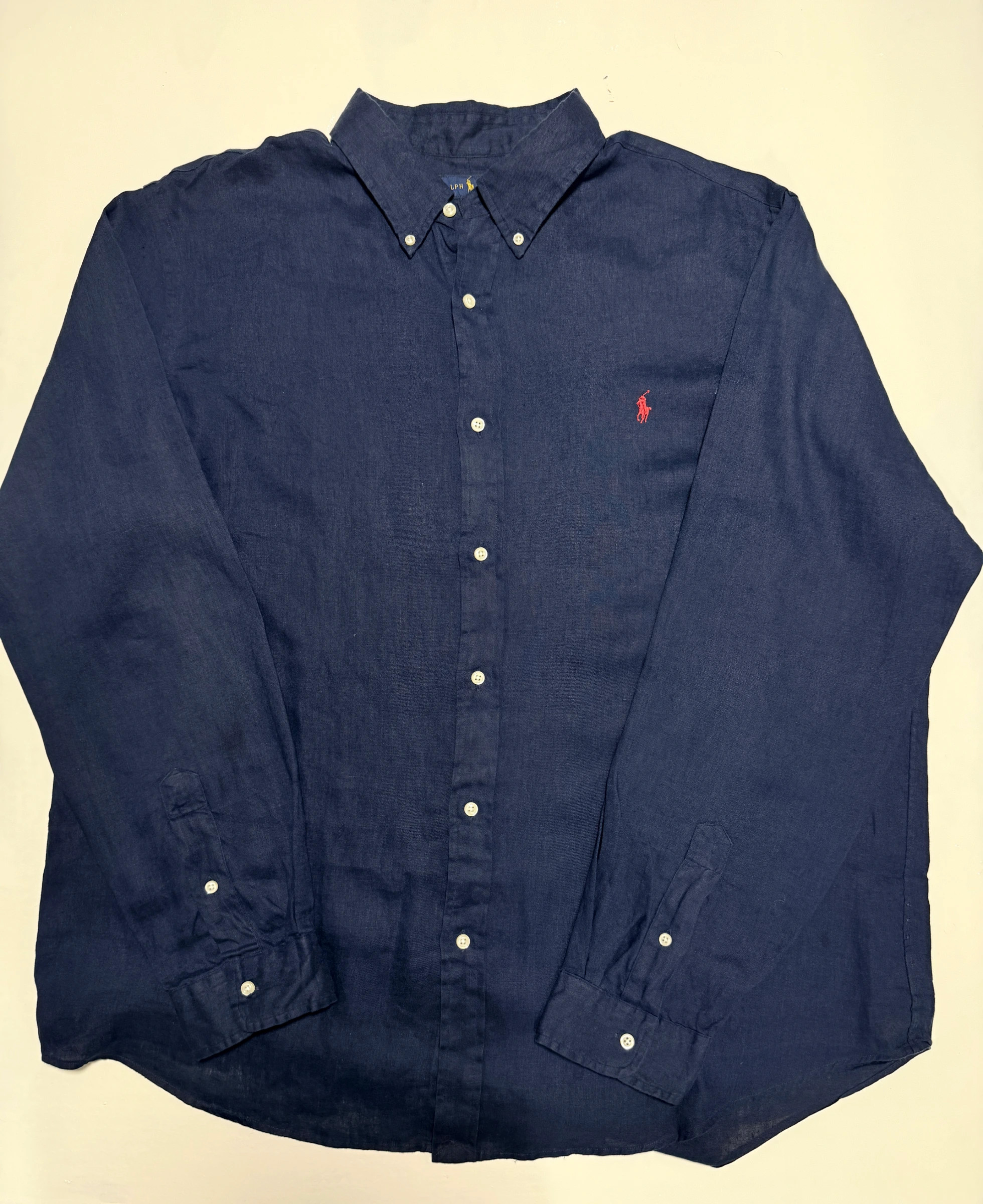 חולצת פשתן נייבי · Polo Ralph Lauren