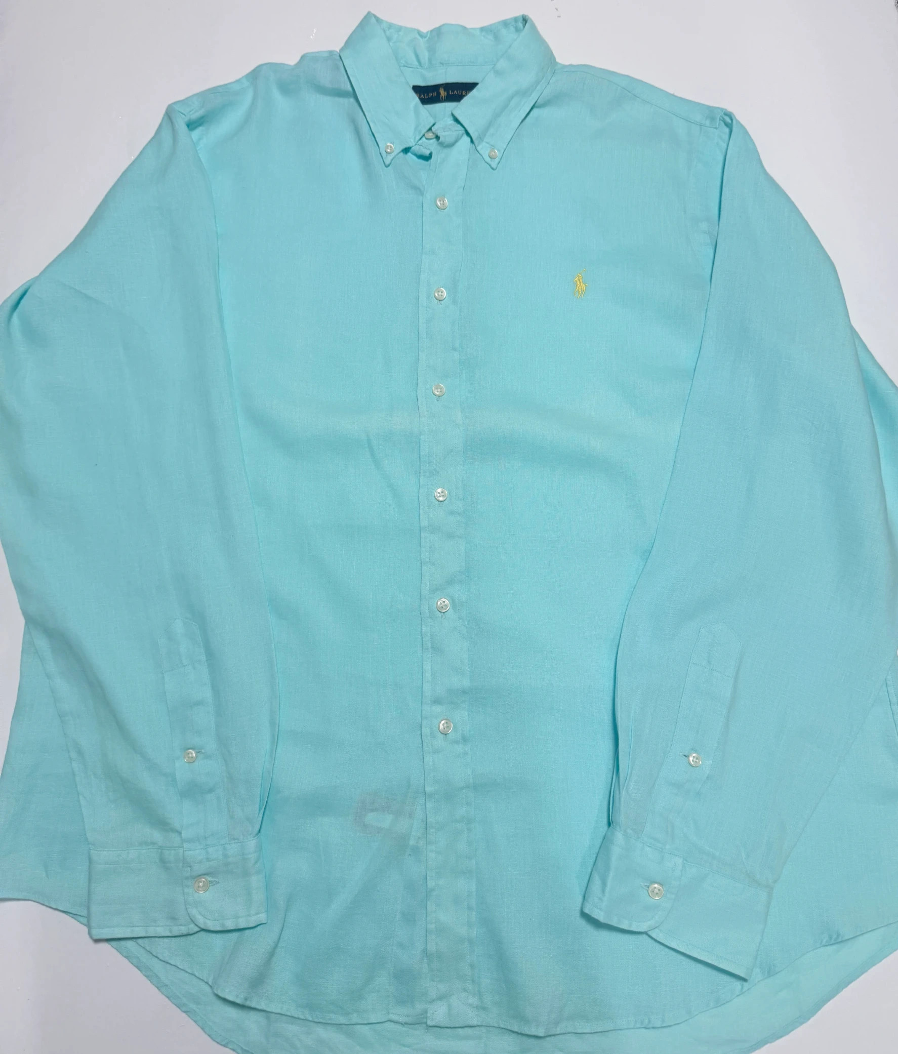 חולצת פשתן טורקיז · Polo Ralph Lauren