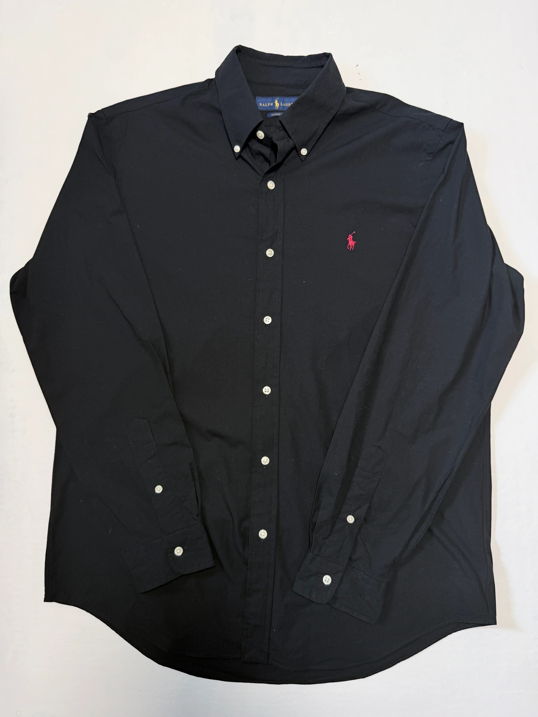 חולצה מכופתרת שחורה · Polo Ralph Lauren