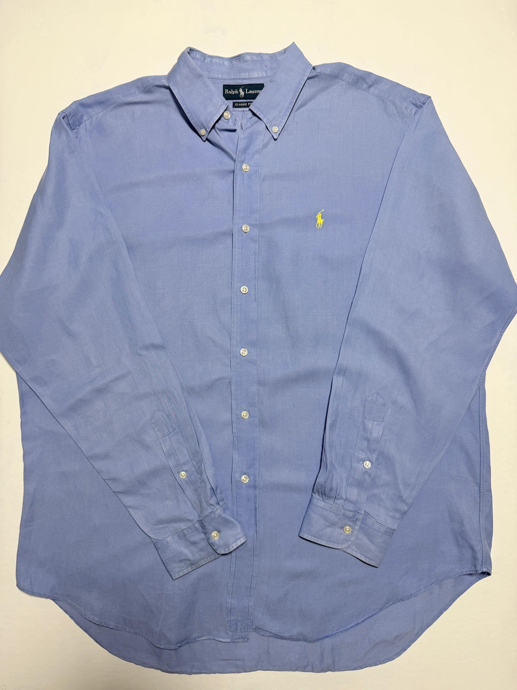 חולצת פשתן תכלת · Polo Ralph Lauren
