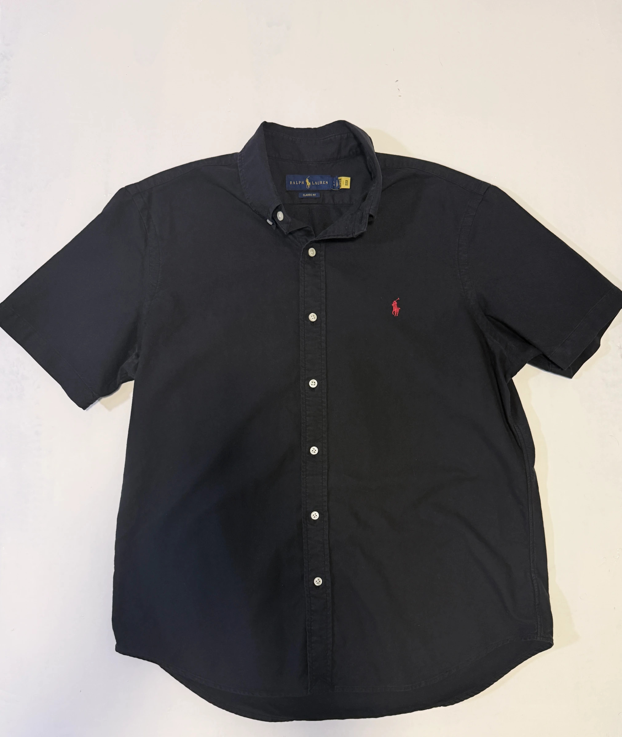 חולצה מכופתרת שחורה · Polo Ralph Lauren