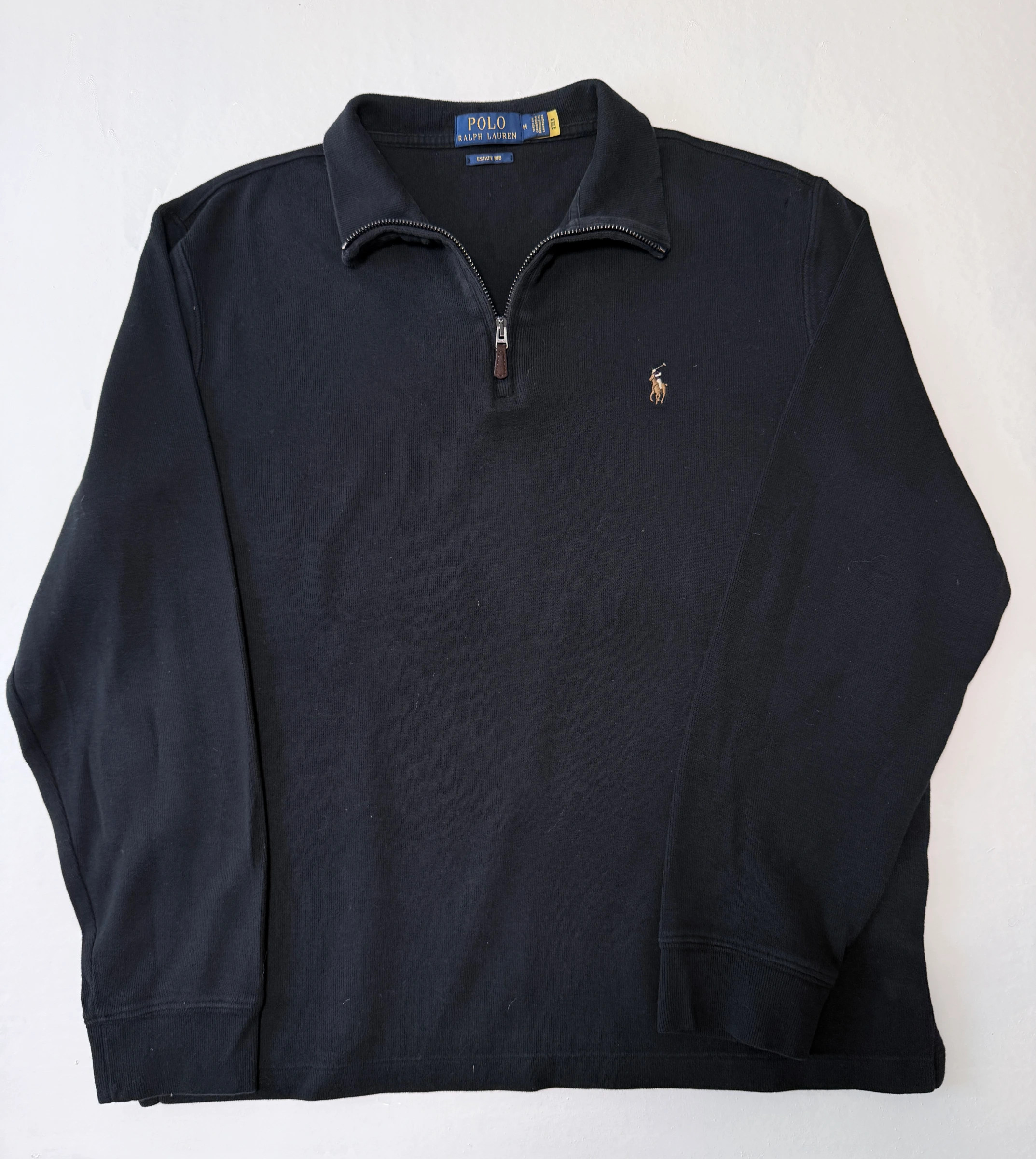 סריג quarter zip שחור · Polo Ralph Lauren