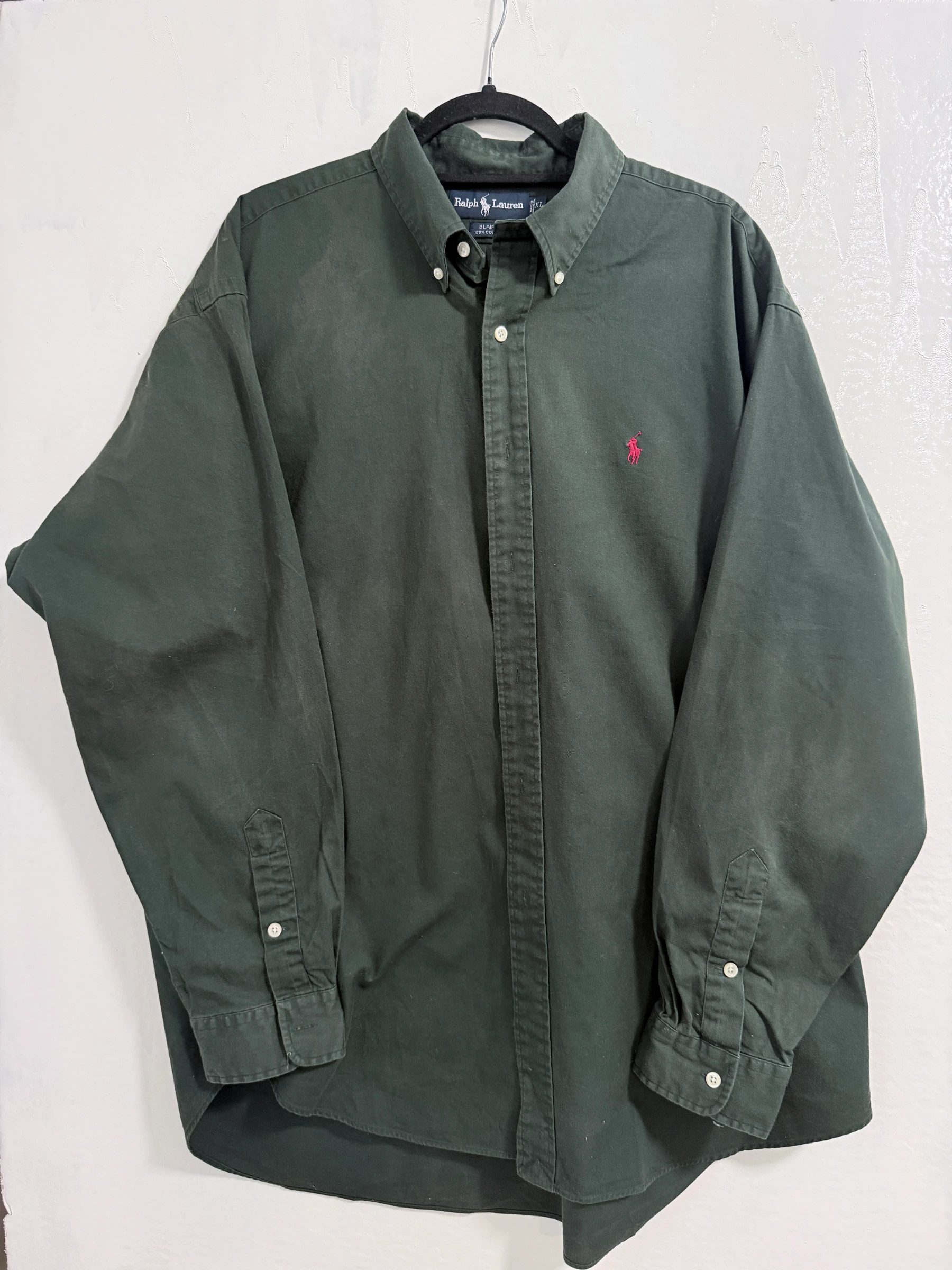 חולצה מכופתרת ירוק זית · Polo Ralph Lauren