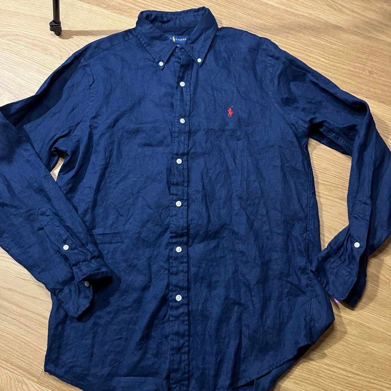 Navy Linen Shirt · Polo Ralph Lauren