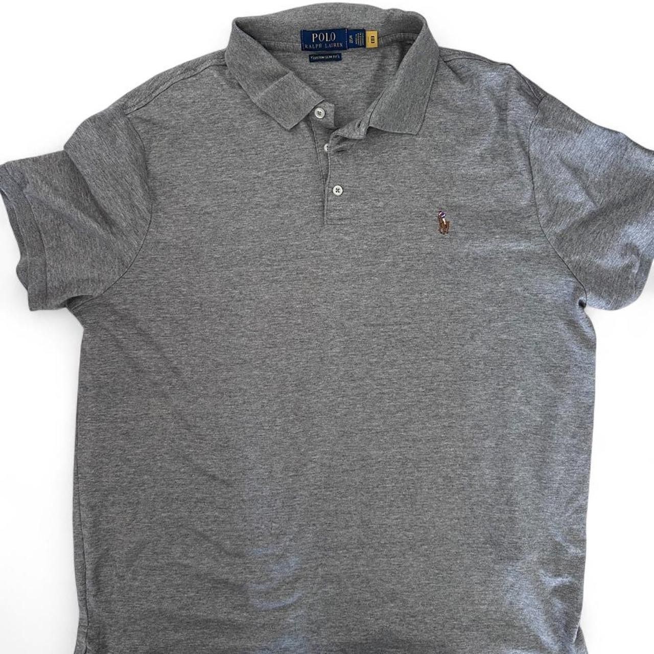 חולצת פולו אפורה · Polo Ralph Lauren