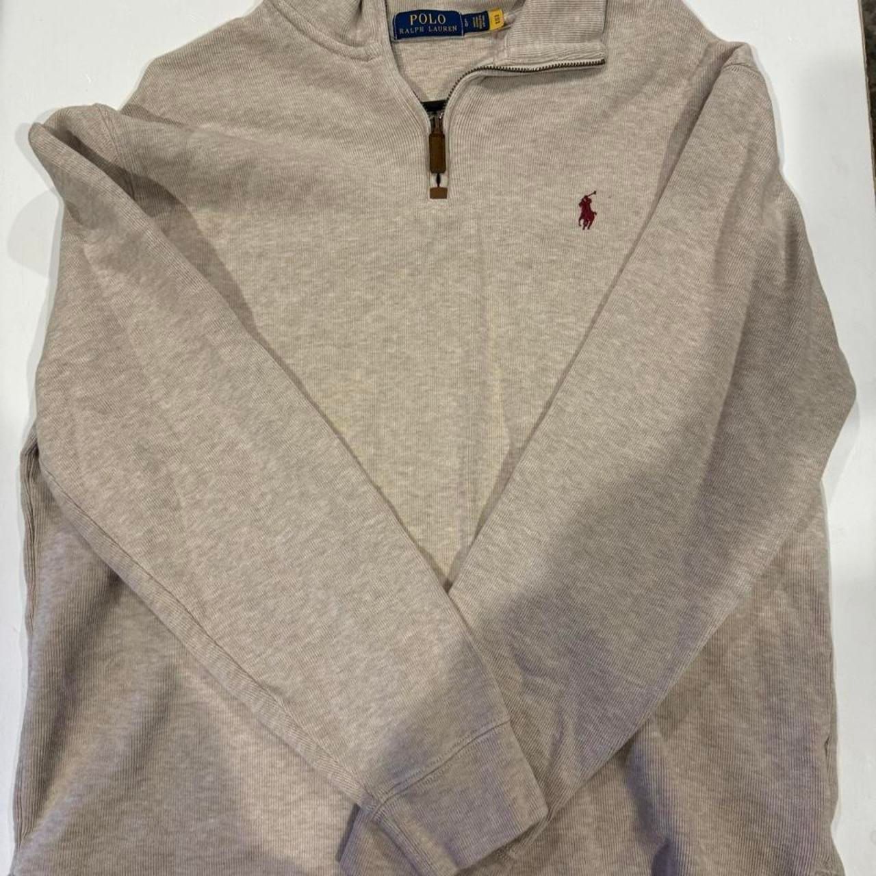 סריג quarter zip אפור · Polo Ralph Lauren