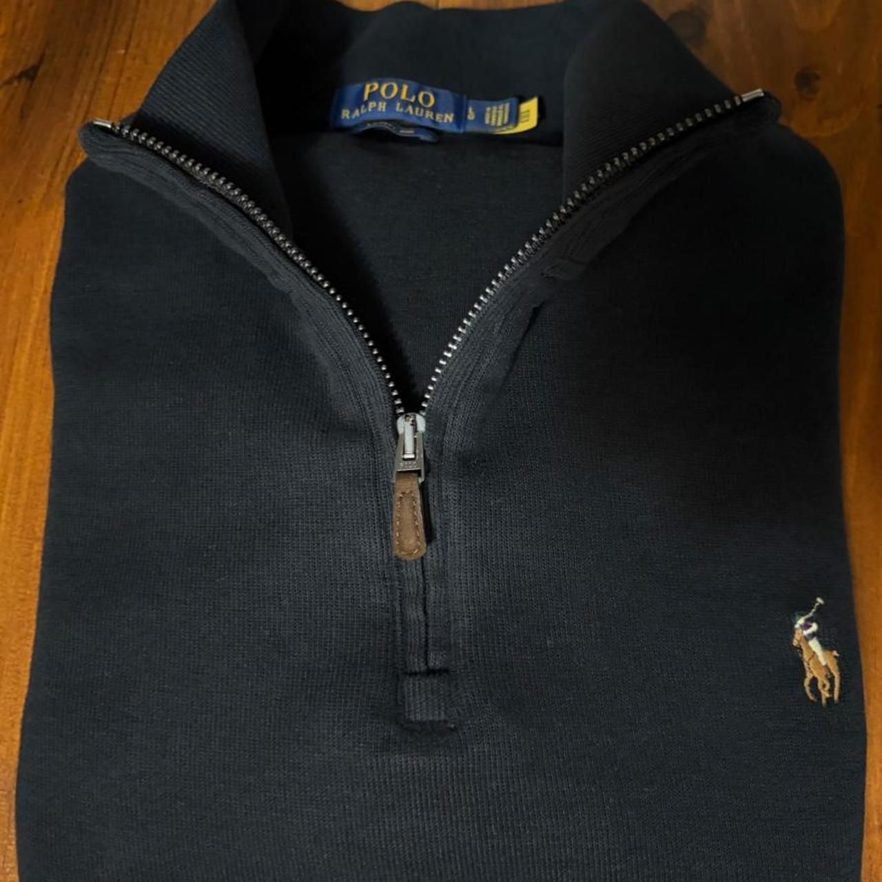סריג quarter zip שחור · Polo Ralph Lauren
