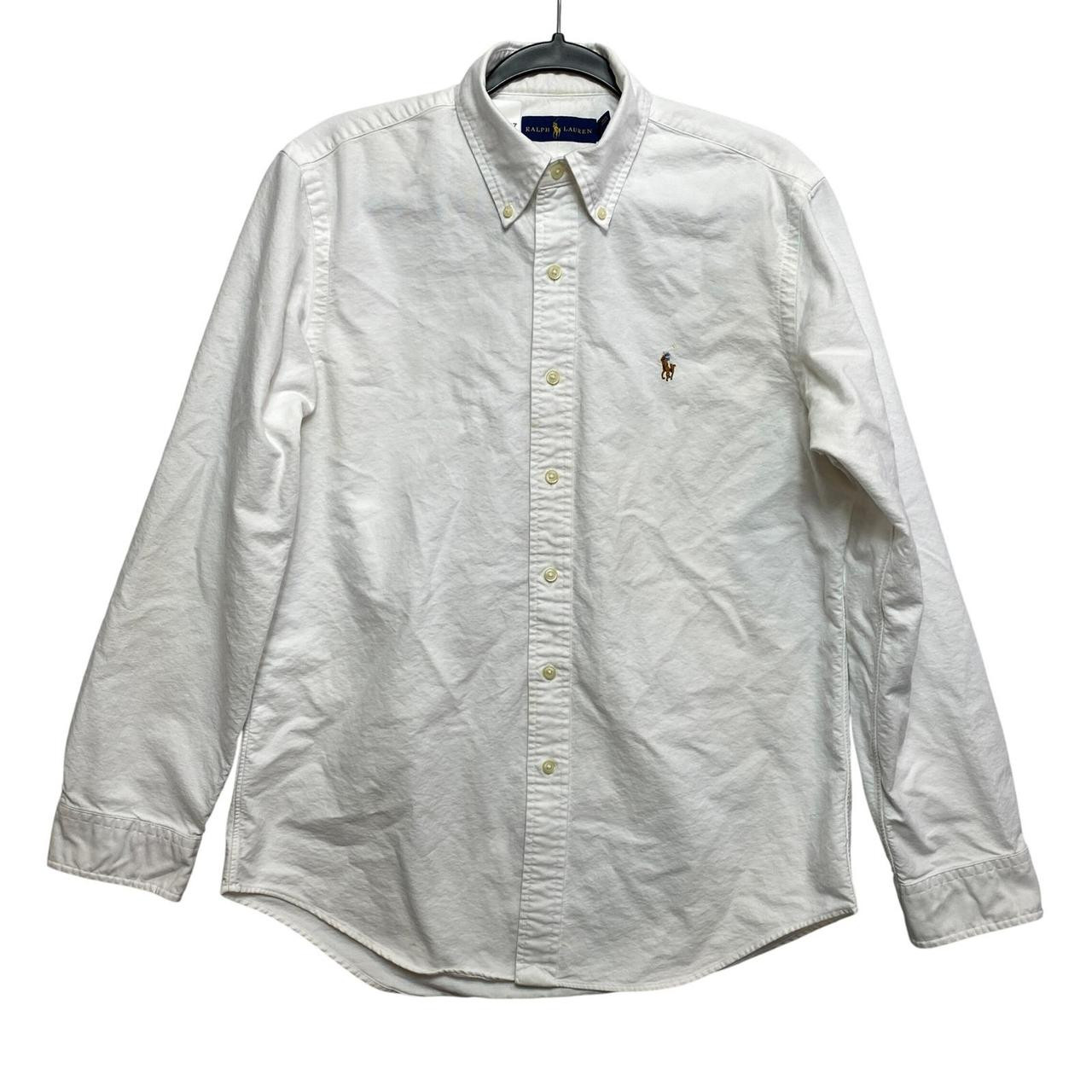 חולצה מכופתרת שרוול ארוך לבנה · Polo Ralph Lauren